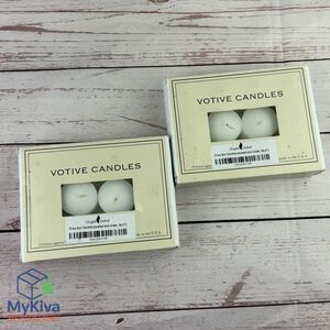Votive Candles Biedermann & Sons Wax White Shelf Pull Candle 24 Pack